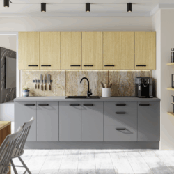 scandi kuchynská linka 260 scandi jedľa/antracit