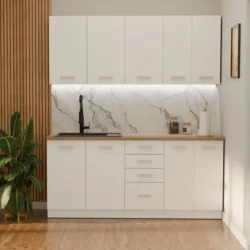 EKO WHITE kuchynská linka 180