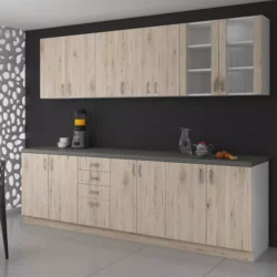 SARA kuchynská linka 260  dub sonoma