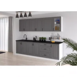 STILO kuchynská linka 260   dustgrey / biela