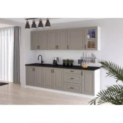 STILO kuchynská linka 260    claygrey / biela
