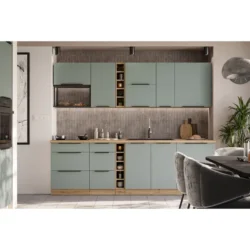 ARIA kuchynská linka 255  aquamarine/ artisan