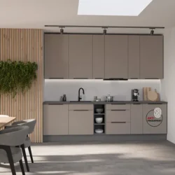 aria kuchynská linka 300 sandgrau / antracit